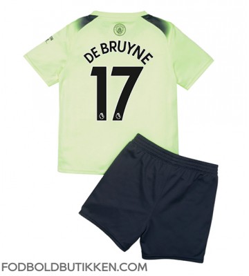 Manchester City Kevin De Bruyne #17 Tredjetrøje Børn 2022-23 Kortærmet (+ Korte bukser)